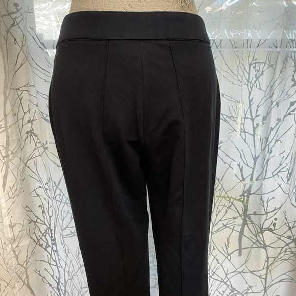 AKRIS PUNTO BLACK SLIM FIT STRETCHY KNIT MID RISE DRESS PANTS - Picture 4 of 9